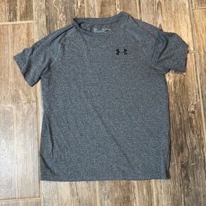 Grey dry-fit under armour youth XL t-shirt.